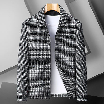 Men's Casual Autumn And Winter Plus size jacket Gray