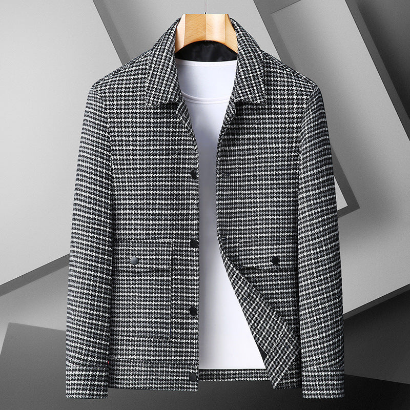 Men's Casual Autumn And Winter Plus size jacket Gray