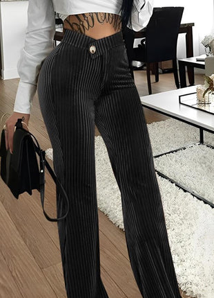 SS Velvet Pants Black