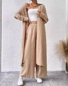 SS Two-piece Set Khaki H