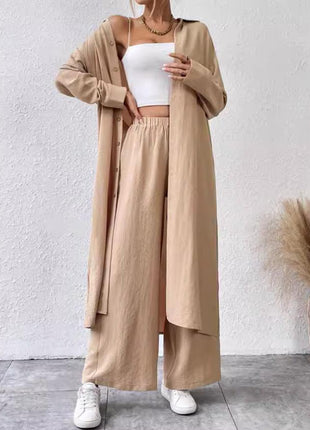 SS Two-piece Set Khaki H
