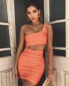SS Short Dress Orange