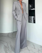 SS Gray Single-button Suit Grey