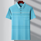 Men's Polo Stripes T-shirt 1721 Green