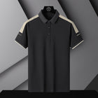 Polo T-shirt Round Neck Loose Black