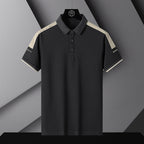 Polo T-shirt Round Neck Loose Black