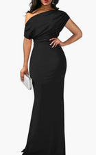 Tight Long Formal Party Dress Black