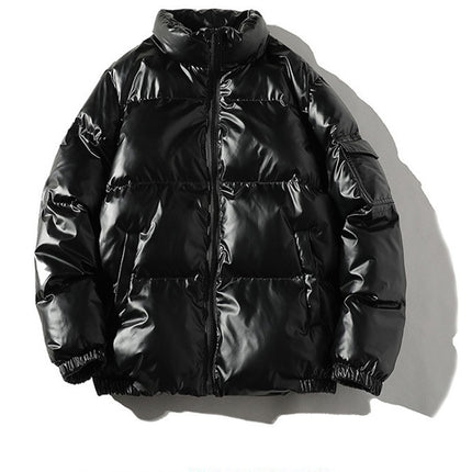 Men's Fleece-lined Cotton-padded Jacket Black
