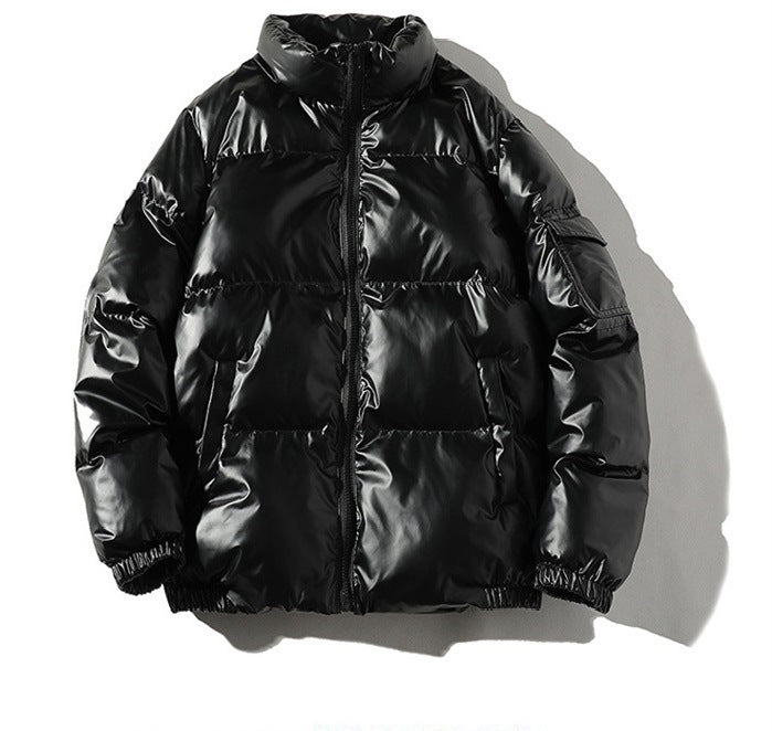Men's Fleece-lined Cotton-padded Jacket Black