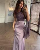 SS Elegant Satin Dress pink gold