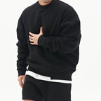 Men's Pullover Round Neck Sweater Black