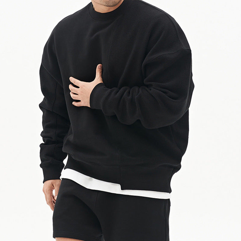 Men's Pullover Round Neck Sweater Black