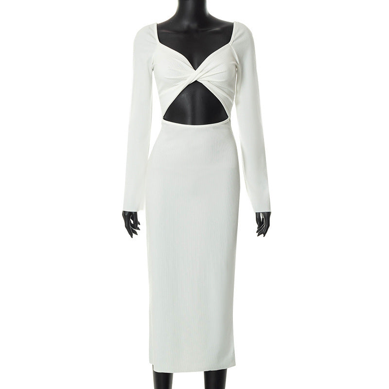 Elegant Slim Fit Hollow Backless Two-way Wear Dress