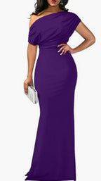 SS Formal Party Dress Purple