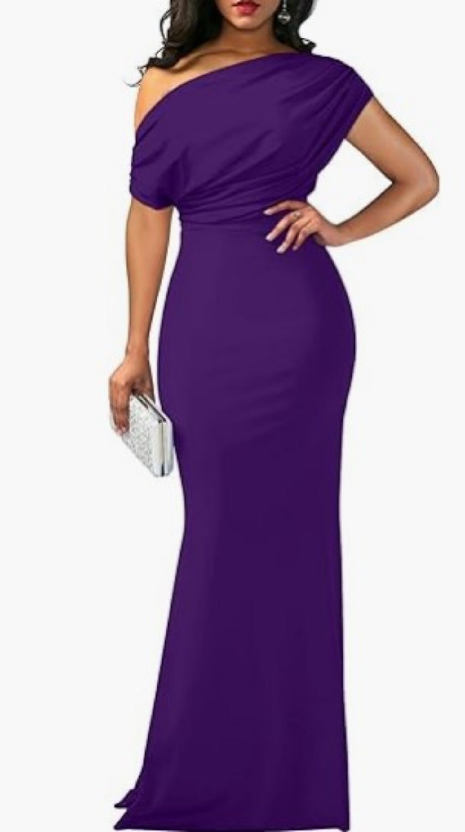 SS Formal Party Dress Purple