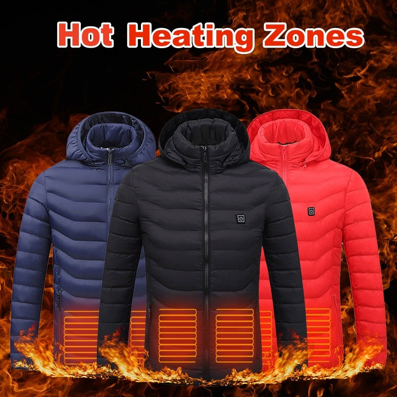 New Heated Thermal Men's Winter Jacket