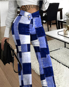 SS Velvet Pants Blue