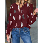SS Blouse Wine red
