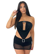 SS Bandeau Dress Black