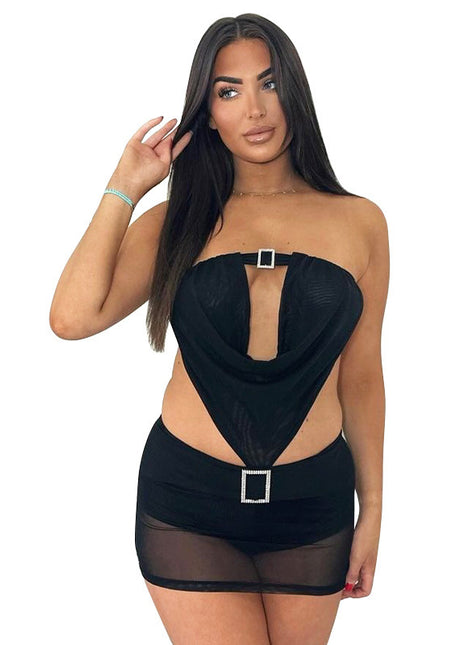 SS Bandeau Dress Black