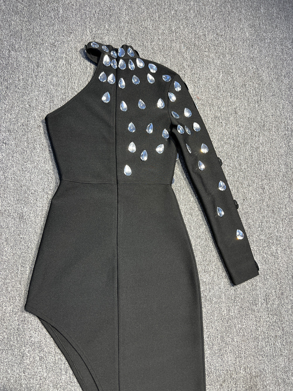 Diamond Set Bandage One-piece Dress