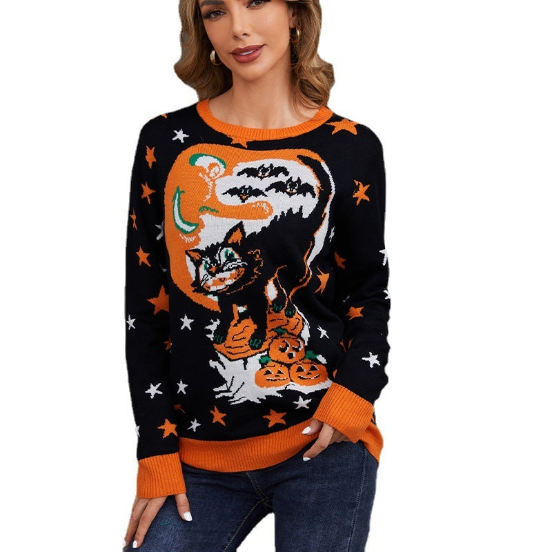 Halloween Jacquard Sweater