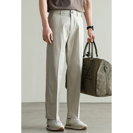 Cotton Blended Elasticated Slacks Men's Trousers