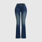 Women's Casual Slim Fit Jeans dark blue