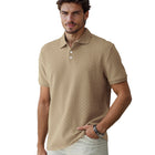 Casual Polo Collar Men's Khaki