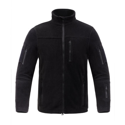 Men's Outdoor Sports Polar Fleece Jacket Thermal Climbing Jacket Black