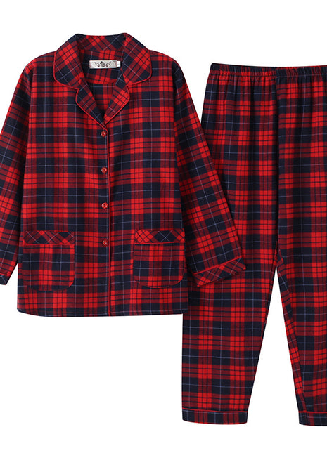 Women's Long-sleeved Cardigan Suit Red