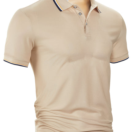Men's Lapels Top Khaki