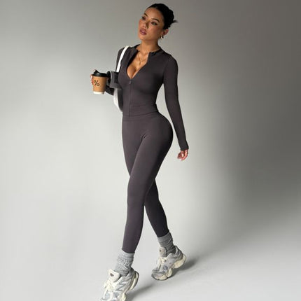 Women's Yoga Suit Sports Graphite Gray