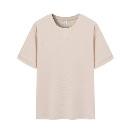 Waffle Heavy T-shirt For Men Apricot