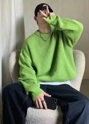 SS Loose Sweater Light green