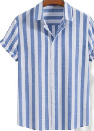 SS Stripe T-Shirt lake blue