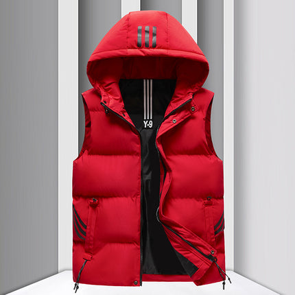Men's Warm Cotton Vest Red