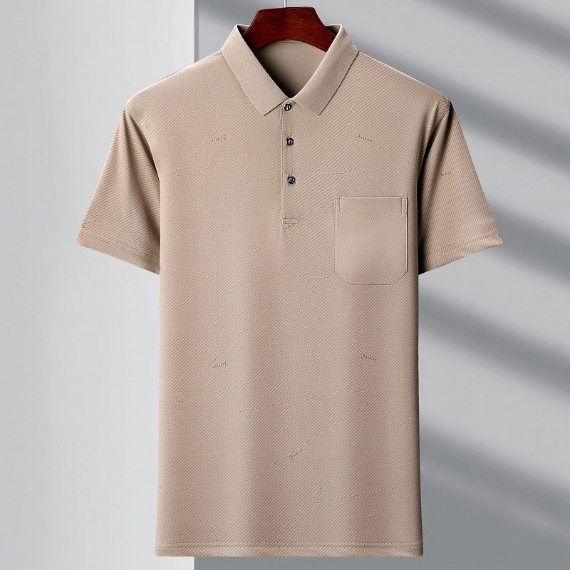 Men's Polo Stripes T-shirt 1720 Khaki