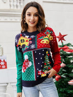 Women's Christmas Tree Snowflake Knitted Sweaters