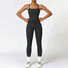 Brushed Yoga Suit Quick-drying Workout Clothes Black
