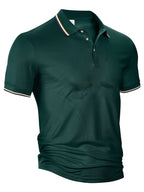 Men's Lapels Top Dark Green