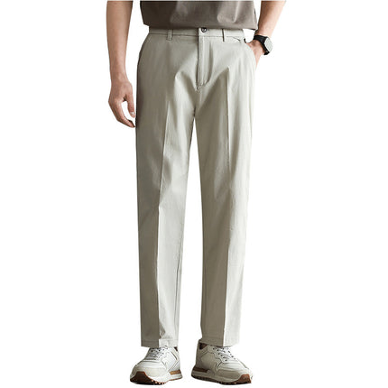 Cotton Blended Elasticated Slacks Men's Trousers