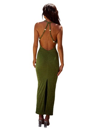 SS Backless Sheath Dress