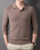 SS Pullover Beige Gray