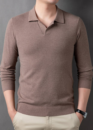 SS Pullover Beige Gray