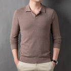Business Casual Knitwear Beige Gray
