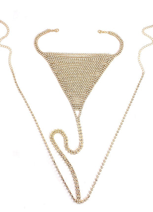 SS Rhinestone Bikini Gold