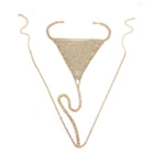 Women's Rhinestone Bikini Underwear Body Chains Gold