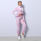 SS 3PCS Yoga Set pink gold