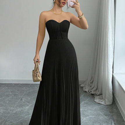 Women's French Tube Top Elegant Dress